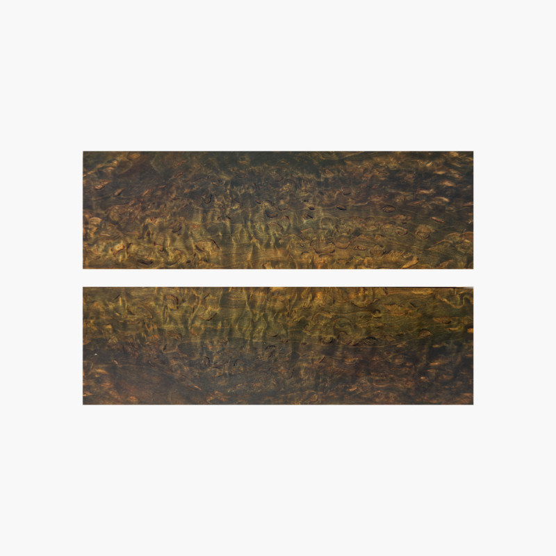 Plaquettes Bouleau Madre - stabilisé marron - 39x9x165mm