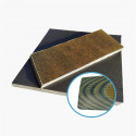 - Micarta - Canvas Naturel/Noir/Vert  1/1/1 - 140x50x8mm