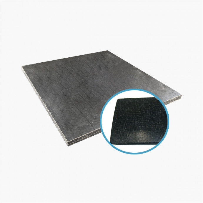 - Micarta - Jute Noir - 150x150x4.75mm
