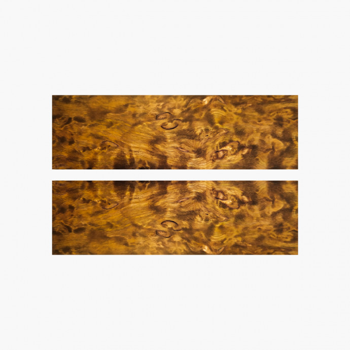 Plaquettes Bouleau Madre - stabilisé - 45 x 145 x 5 mm