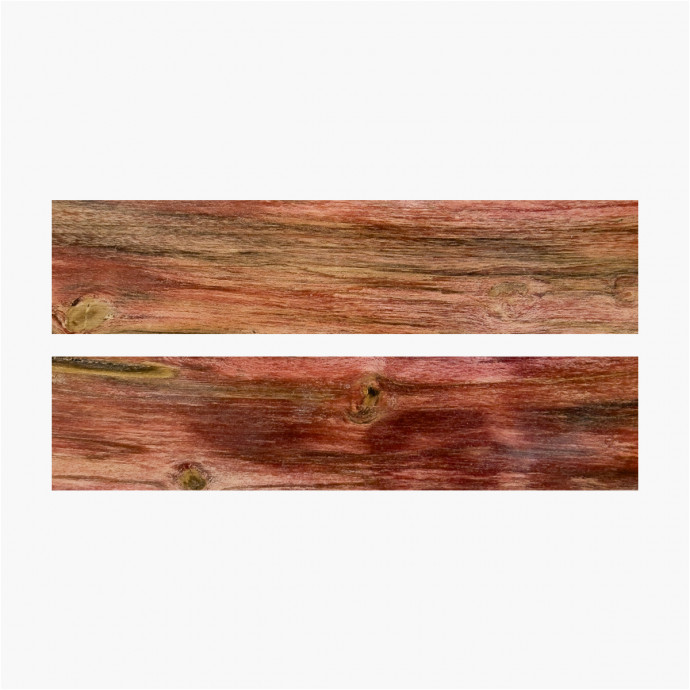Warmed birch blisters stabilized red