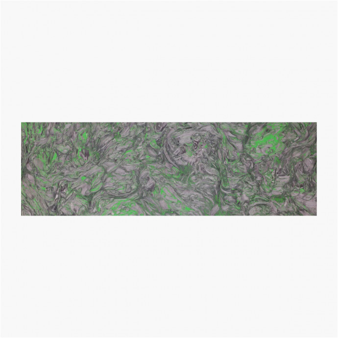 Plaquettes fibre de carbone - Dark matter Vert - Fat Carbon