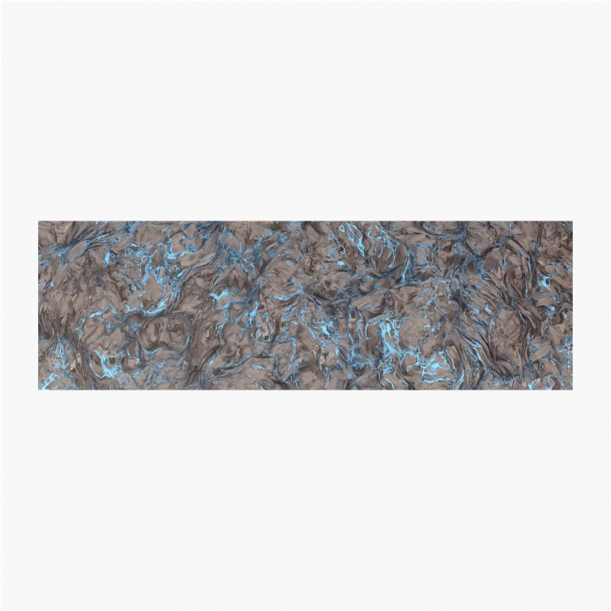 Plaquettes fibre de carbone - Dark matter Bleu - Fat Carbon
