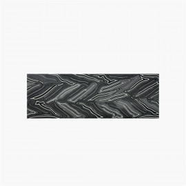 Plaque G10 - Damascus - Noir Blanc