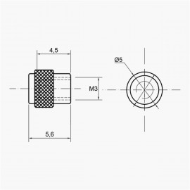 Butées de pouce / Thumb studs pour lames de couteaux pliants
