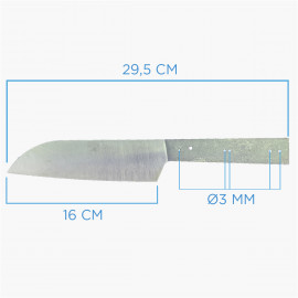 Couteau de cuisine en kit - SANTOKU 14C28N - HOME BLADE