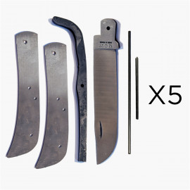 Couteau en kit - Mineur Rivet - 5 pieces