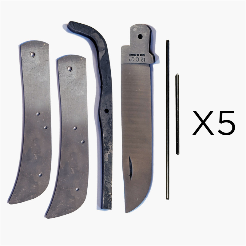 Couteau en kit - Mineur Rivet - 5 pieces