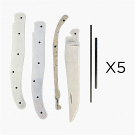 Couteau en kit - Laguiole Plein manche - 5 pieces