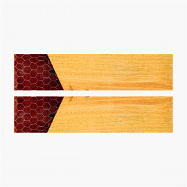 Plaquettes hybride - Nid d'abeille - Frêne stabilisé -...