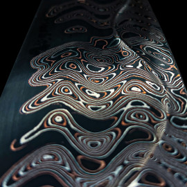 Carbon Damaskus Baker Forge - Elite Coppermai - Chevron