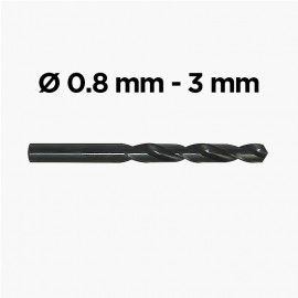 FORETS HSS 960 acier rapide Ø 0.8 à 3.0 mm.
