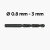 FORETS HSS 960 acier rapide Ø 0.8 à 3.0 mm.